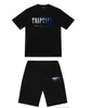 T-shirts pour hommes Trap Stars T-shirt à manches courtes Imprimer Outfit Chenille Black Cotton London Streetwear S-2XL LF2X