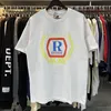 2024 marque de luxe originale chemise rhude mode t-shirt hommes designer t-shirts hommes haut décontracté à manches courtes de haute qualité t-shirts décontractés t-shirts sl