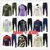 2023 2024 PSGES MEN barn Soccer Tracksuit Lång ärm 22 23 24 Paris Man Child Football Tracksuits Training Suit Sats Sursetement Foot Chandal Futbol Mbappe Version