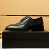 Chaussures de soirée en cuir véritable pour hommes, chaussures de marque formelles de styliste, de fête d'affaires, décontractées, plates à lacets, taille 38-45