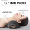 Massera nackkudde Electric Massager Cervical Pillow Hot Compress Vibration Massage Neck Traction Relax Sovminnet Skumkudde Ryggrad Stöd Q231124