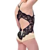 Body Sexy en dentelle Ultra fine pour hommes et femmes, entrejambe, Transparent, en maille transparente, Lingerie ouverte, Costumes pour adultes de 18 ans et plus