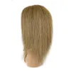 yielding Explosive head wig head cover mixed hair medium long Yaki silk fluffy explosive wig head cover