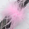 Genouillères Fashion Feather Cuff Sleeve Snap Cuffs Bracelet Poignet personnalisé avec bracelet en plumes