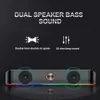 Bilgisayar Hoparlörleri Redragon GS560 Adiemus Aux 3.5mm Stereo Surround Müzik Akıllı RGB Hoparlörler Ses Çubuğu Bilgisayar PC Defter Hoparlörler 231123