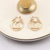 Womens 18K Gold Plated Earring Cuff Cuff Luxury Brand Letter