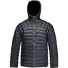 Veste bouffante pour hommes, blouson aviateur imperméable, doudoune à capuche à 5 poches, légère, hiver 3VX0R