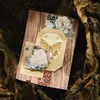 PCS/PACK VINTAGE INS WOOD GRAIN装飾日記のスクラップブッキング素材DIYハンドメイドジャンクジャーナル用品