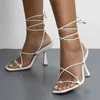 Sandals Shoes High Heels Fashion Casual Women's Lace-up Toe Breathable Wedge For Women Closed With Strap