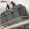 ツールバッグAiraj Multi-Function Tool Bag 1680d Oxford Cloth Electrician Bag Multi-Pockentof Waterproof Anti-Fall Storage Bag 231122