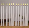 Bateria LED Operating Flickering Flimeless Candle Taper Stick Candle Lampa Hallowmas świąteczne przyjęcie urodzinowe świece BH78217584