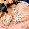 Naszyjniki Zestaw Missvikki luksusowy wspaniały biżuteria kobiety ślub błyszczące zaręczyny Wysoka jakość