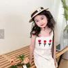 Girl Dresses 2023 Korea Kids For Girls Flower Weddings Summer Fashion Clothes Girs Vest Dress