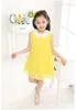 Girl Dresses Children's Clothing Summer Chiffon Sleeveless Clothes Candy Color Dress 2-10 Years Old Baby