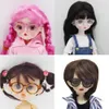 New Newest BJD 4.5cm 6.5cm 9cm transparent Plastic Glasses For 1/8 1/6 1/3 BJD Blythes MSD SD Plush EXO Doll sunglasses Accessories