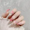 Faux Ongles Rose Avec Décor Papillon 3D Naturel Incassable Ongles Simple Porter Pour Faire Du Shopping Voyager Rencontres