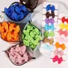 Hårtillbehör 20st/set söta båge elastiska band för flickor baby mix färger gummi hästsvans hållare slips barn