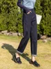 Jeans pour femmes MISHOW bleu foncé droit pour les femmes 2023 printemps taille haute Vintage ample femme vêtements casual pantalon à jambes larges MXC11K0742 230422