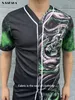 Camicie casual da uomo Happy StPatrick's Day Irish Shamrock Green Smoke Celtic Knot Camicia in jersey da baseball stampata in 3D Uomo Streetwear Manica corta 230422