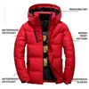 Men's Jackets Winter White Duck Down Jacket Men Coat Solid Color Windproof Removable Cap Outdoor Male Casual Hooded Overcoat Clothes 231123