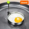 Nieuwe roestvrij staal 5style gebakken eierpannenkoek Shaper Omelette mal mal Friture Ei Kookgereedschap Keukenaccessoires Gadgetringen