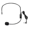 Microfoons Professionele 3,5 mmTS bedrade microfoon Headset Studioluidspreker Voice Clear Sound Mic voor conferentiegids Toespraakleraar