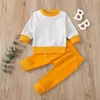 Clothing Sets Toddler Baby Boy Girls Fall Winter Clothes Color Block Long Sleeve Sweatshirt 3 Month Girl 14 16