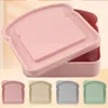 Dinnerware Sets Useful Toast Box Long Lasting Storage Case With Lid Sandwich Container Dinner Dessert Carrying Storing