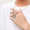 Łańcuchy Naszyjnik anime dla kobiet Link kliknij naszyjniki Man Trend szyja srebrna kolor mody pary imprezy girl darze diabel