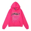 Cheap Wholesale Spider Hoodies Young Thug 555555 Angel Pullover Pink Red Hoodie Hoodys Pants Men Sp5ders Printing Sweatshirts Top Quality Many Colors