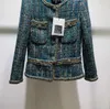 Chan New 2023 Women's Brand Jacket OOTD Designer Fashion Autumn Winter Chains CCC Tweed Coat Leisure Spring Camellia Mönster Coats Overcoat Cardigan Mors dag gåva