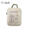 Valigette Cute Cartoon Maniche per laptop Carring Case 11 13 pollici Borse per computer in peluche Donna Uomo Borsa per il trasporto Pouch Organizer