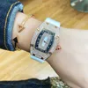 Diamond Red Lip Richa intarsiato orologio da donna tendenza peronalità nome quadrante grande e tono tremolante