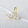Silver öron manschett för kvinnor guldpläterad zirkon icke-ombyggda klippörhängen mode smycken pendientes gåvor
