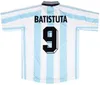 Batistatuta retro piłka nożna 94 98 Argentyna Vintage koszulka 2000-01 Totti Classic Football Rui Costa Kit