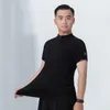 Stage Wear 2023 Latin Dance Tops for Men Competition kleding Training Performance kostuums DN11224