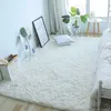 Tapetes Branco Fluffy Hall Tapete Moderno Sala de estar Quarto Home Decor Grandes Tapetes Espessados ​​Não-Slip Girl Children's Room Rosa Furry Rug