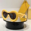 Solglasögon Designer för kvinnor Män unika ramar 40099 Klassiskt märke Trend Eyewear Fashion Chunky Plate Full Frame