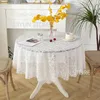 Taça de mesa Laca decorativa redonda Tolera de mesa bordada Cover de café Decoração de festa de casamento