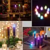 LED Candles Colorful Battery-Operated Fake Candle Christmas Tree Light With Timer Remote And Clip Decorative For Halloween Black H250u