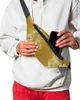 Bolsas de cintura Mármol amarillo abstracto para mujeres hombre viaje hombro crossbody pecho impermeable fanny pack