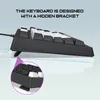 HXSJ A877 Wired K87 RGB Streamer Mini Gaming Keyboard Verstelbaar Backlit 25Key ConflictFree Membrane voor GameOffice 231221