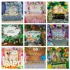 Party Decoration Wild One Dieren Tropical Jungle Birthday Achtergrond Doek aangepaste naam Baby Anniversary Doop