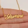 Chains Cursive Initial Letters Name Necklace For Shania Birthday Party Christmas Year Graduation Wedding Valentine Day Gift