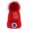 Designer Beanie Sticked Bonnet Woolen Winter Hatts For Men Head Warm Moft Thicken Faux Fur Pom Skull Cap Fashion Colid Cappello Female Ribben Cuffed BRIM GA030
