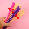 Christmas Decorations 20Pcs Plastic Novelty Bachelorette Party Penis Straws Nude Dick Drink Straw for Wedding Team Bride Hen Night Bar Decoration 231123