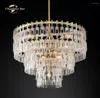 Chandeliers Marignan Round LED Modern Chrome Brass Black Metal Glass Lamps Lustre Bedroom Living Room Indoor Lighting Fixture