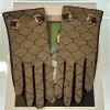 Luxury Woman Glove Designer mens Gloves Fashion Brand Letter Bare Wrist Finger Gloves Winter Warm sheepskin Gloves G2310181Z-6