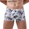 Maillot de bain imprimé taille basse pour hommes, maillot de bain attaché, personnalité, sport de plage, short de planche de surf, Boxer