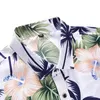 Men's T Shirts Floral Long Sleeve Shirt Men'S Slim Cardigan Lapel Button Flower Printed Casual Hike